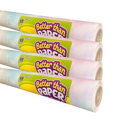 Better Than Paper Bulletin Board Roll, Tie-Dye, 4-Pack