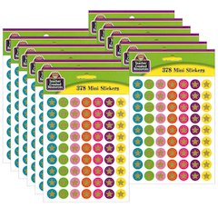 Confetti Stars Mini Stickers, 378 Per Pack, 12 Packs