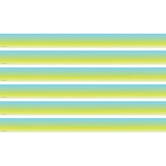 Aqua and Lime Color Wash Straight Border Trim, 35 Feet Per Pack, 6 Packs
