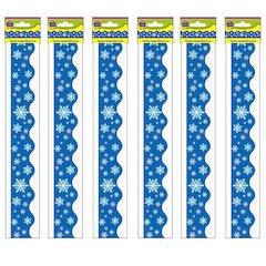 Snowflakes Border Trim, 35 Feet Per Pack, 6 Packs