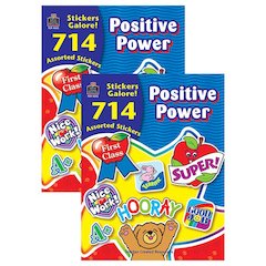 Positive Power Sticker Book, 714 Stickers Per Book, Pack of 2