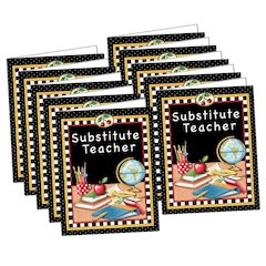 Mary Engelbreit Substitute Teacher Pocket Folder, Pack of 10