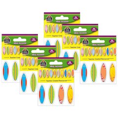Surfboards Mini Accents, 36 Per Pack, 6 Packs