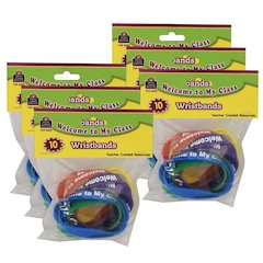 Welcome to My Class Wristbands, 10 Per Pack, 6 Packs