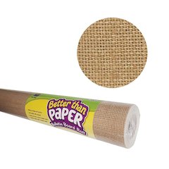Better Than Paper Bulletin Board Roll, 4' x 12', Burlap Design, 4 Rolls