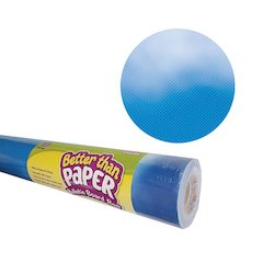 Better Than Paper Bulletin Board Roll, 4' x 12', Clouds, 4 Rolls