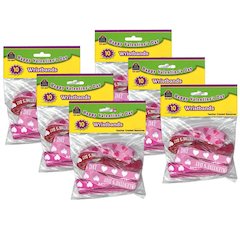 Happy Valentine's Day Wristbands, 10 Per Pack, 6 Packs