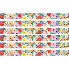 Wildflowers Straight Border Trim, 35 Feet Per Pack, 6 Packs