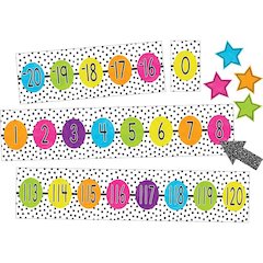 Brights 4Ever Number Line (-20 to 120) Bulletin Board Set