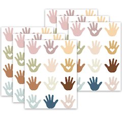 Everyone is Welcome Helping Hands Mini Accents, 36 Per Pack, 6 Packs