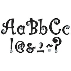 7IN BLING LETTERS WITH JEWELS