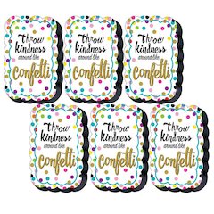 Confetti Magnetic Whiteboard Eraser, Pack of 6