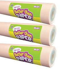 Fun Size Better Than Paper Bulletin Board Roll, 18" x 12', Blush, Pack of 3