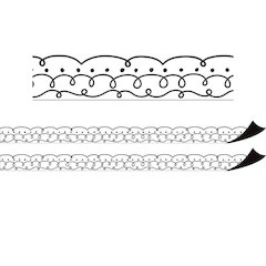 Squiggles and Dots Magnetic Border, 24 Feet Per Pack, 2 Packs