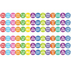 Colorful Positive Sayings Border Trim, 35 Feet Per Pack, 6 Packs