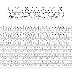 Squiggles and Dots Die-Cut Border Trim, 35 Feet Per Pack, 6 Packs