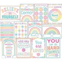Pastel Pop Calming Strategies Small Poster 12-Pack