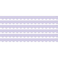 Lavender Scalloped Border Trim, 35 Feet Per Pack, 6 Packs