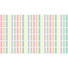 Pastel Pop Stripes Straight Border Trim, 35 Feet Per Pack, 6 Packs