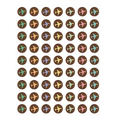 Travel the Map Airplanes Mini Stickers, 378 Per Pack, 12 Packs
