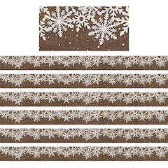 Home Sweet Classroom Winter Straight Border Trim, 35 Feet Per Pack, 6 Packs
