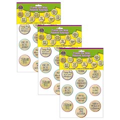 Travel the Map Positive Saying Accents, 30 Per Pack, 3 Packs