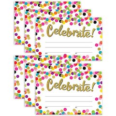 Confetti Celebrate! Awards, 25 Per Pack, 6 Packs