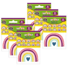 Oh Happy Day Rainbows Mini Accents, 36 Per Pack, 6 Packs