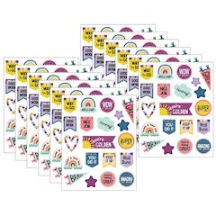 Oh Happy Day Stickers, 120 Stickers Per Pack, 12 Packs