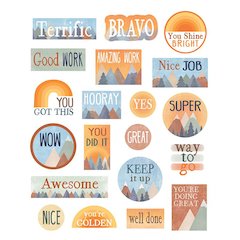 Moving Mountains Stickers, 120 Per Pack, 12 Packs