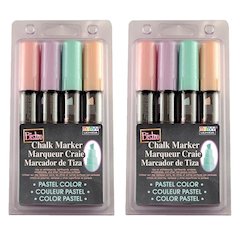 Bistro Chalk Markers, Chisel Tip 4-Color Set, 2 Sets