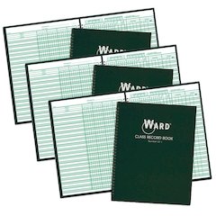 Class Record Book, 38 Name, 6-7 Week Periods, Pack of 3