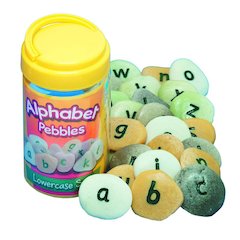 LOWERCASE ALPHABET PEBBLES