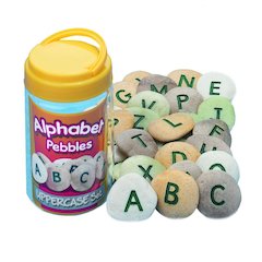 UPPERCASE ALPHABET PEBBLES