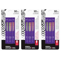 Mechanical Colored Pencil Lead Refill, 2.0mm Point Size, 30 Per Pack, 3 Packs
