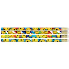 Smiley Sensations Pencils, 12 Per Pack, 12 Packs