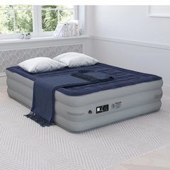 18 inch Air Mattress with ETL Certified Internal Electric Pump and Carrying Case - Queen