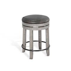 Counter Swivel Stool, Cushion Seat (Set of 2)
