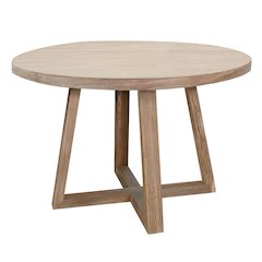 Mia Round Wood Dining Table