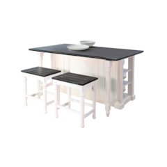 Carriage House Kitchen Island Set with 13" Drop Leaf