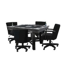 Black Square Reno Poker Dining Set
