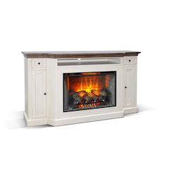 72" Media Console with Electric Fireplace