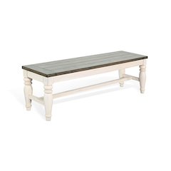 Pasadena Bench with Mindi Veneer Seat