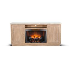 78" Media Console with Electric Fireplace
