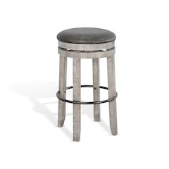 Bar Swivel Stool, Cushion Seat (Set of 2)