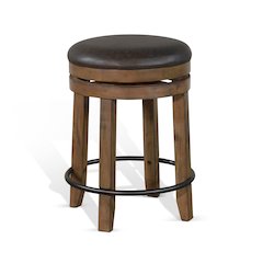 Counter Swivel Stool, Cushion Seat (Set of 2)