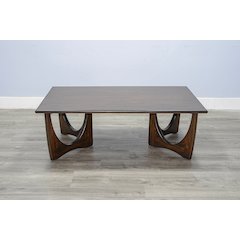 Sinatra Rectangular Cocktail Table, Coffee Bean