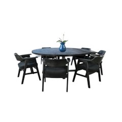 Mia Large Round Dining Set