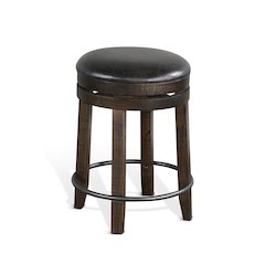 Counter Swivel Stool, Cushion Seat (Set of 2)