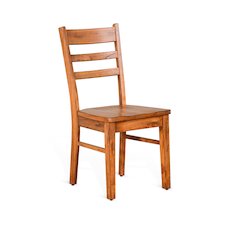 Sedona Ladderback Chair, Wood Seat (Set of 2)
